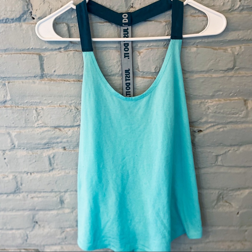 Light blue workout top